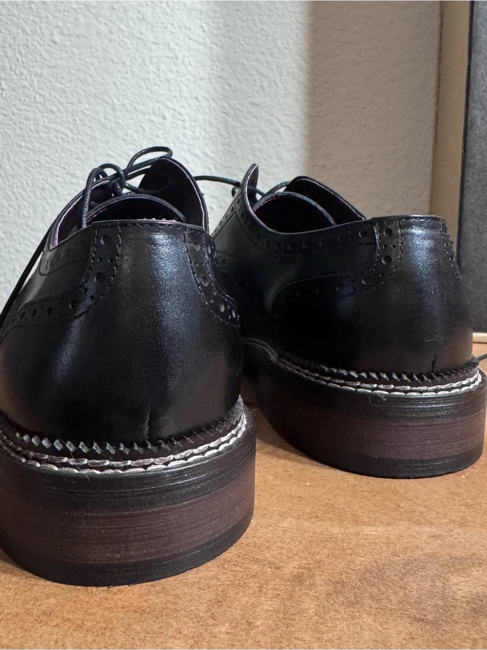 Brand New VINTAGE FOUNDRY Wilfred Mixed Media Derby Shoes
